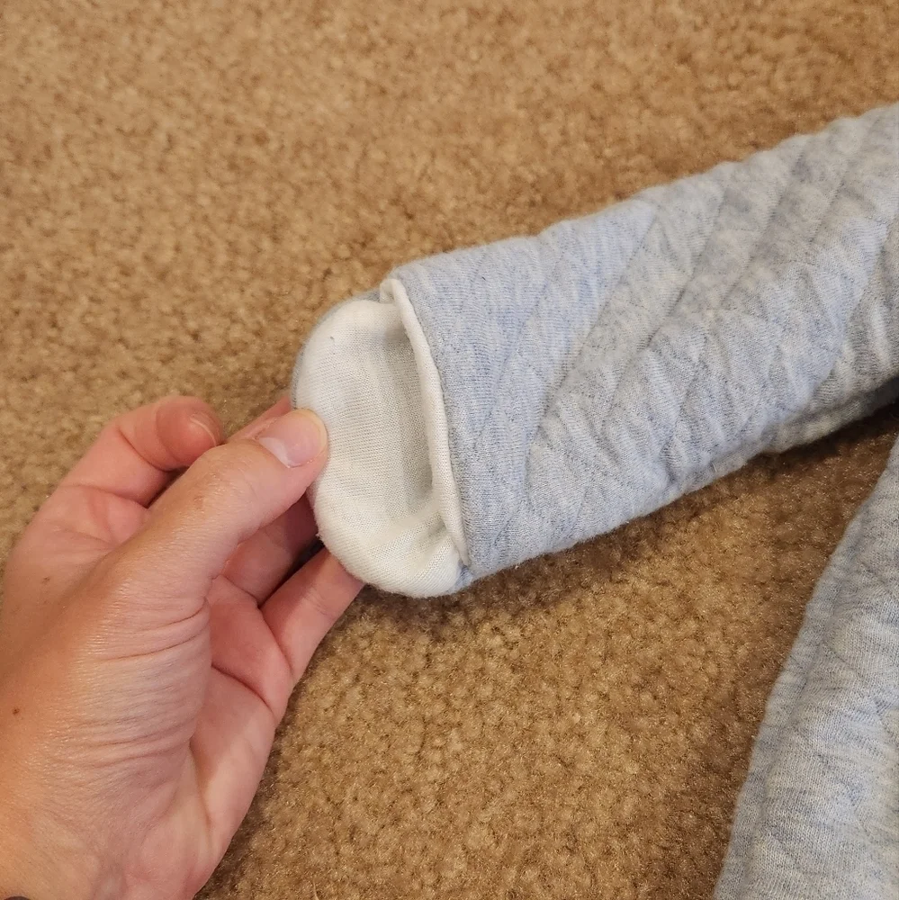 CARTER'S Snap Around Quilted Unisex Blue Baby Snow Bunting 3 months